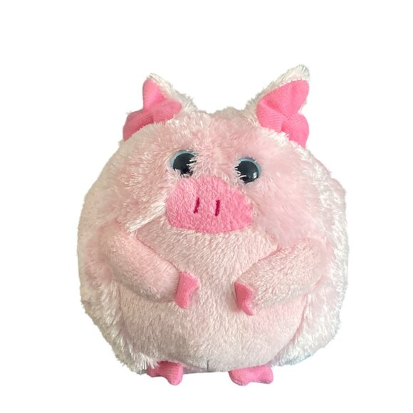 VTG Ty Beanie Ballz BEANS Pig Ball Plush Stuffed Animal Toy - Picture 1 of 7